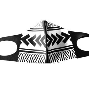 Tribal designed fabric mask